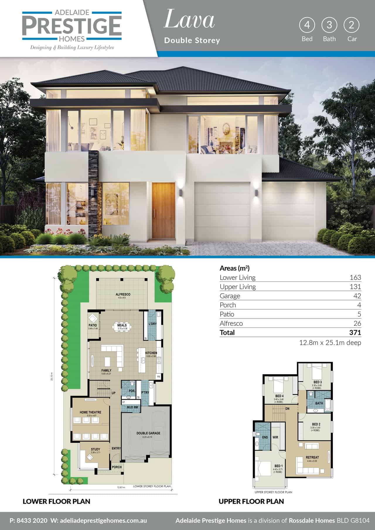 Lava APH Home Design Elevation12 - Adelaide Prestige Homes